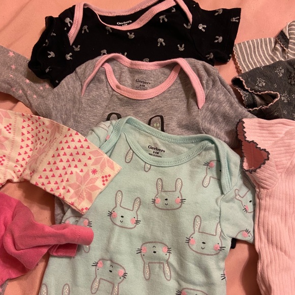 Bundle of 9 onesies:  all 6-9 months - Picture 3 of 4